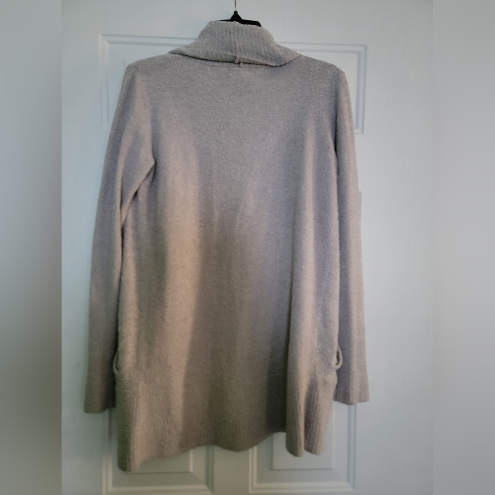 Barefoot Dreams Soft Gray Cardigan Sweater - Picture 5 of 6